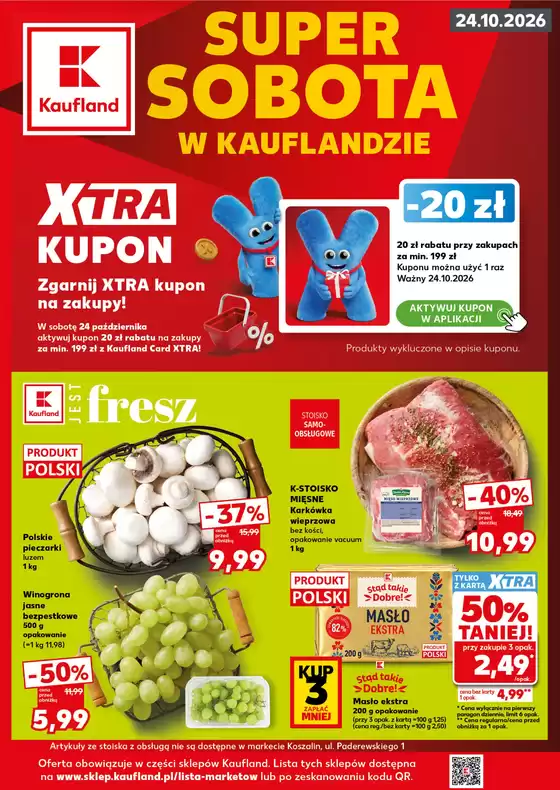 Katalog Kaufland | Kaufland Super Sobota ważne 24.10 | 2026-10-24T00:00:00.000Z - 2026-10-24T00:00:00.000Z