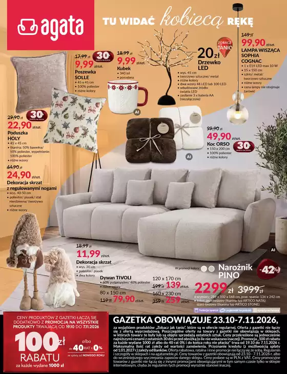 Katalog Agata Meble | Gazetka 10.26 | 2026-10-23T00:00:00.000Z - 2026-11-07T00:00:00.000Z
