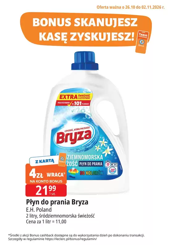 Katalog E.Leclerc | Najlepsze oferty dla wszystkich klientów | 2026-10-26T00:00:00.000Z - 2026-11-02T00:00:00.000Z