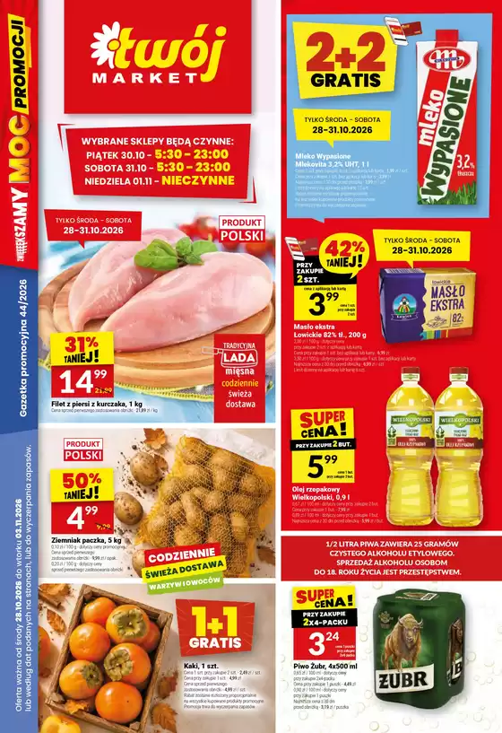 Katalog Twój Market | Specjalne oferty dla Ciebie | 2026-10-28T00:00:00.000Z - 2026-11-03T00:00:00.000Z
