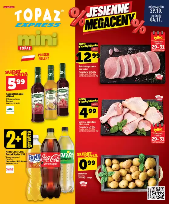 Katalog Topaz w: Lesko | Aktualne promocje specjalne | 2026-10-29T00:00:00.000Z - 2026-11-04T00:00:00.000Z