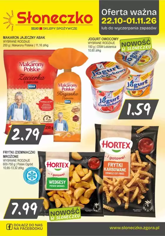 Katalog Słoneczko | Najlepsze oferty dla wszystkich łowców okazji | 2026-10-22T00:00:00.000Z - 2026-11-01T00:00:00.000Z