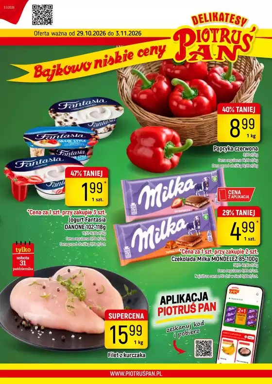 Katalog Delikatesy Piotruś Pan w: Koronowo | Detal 31 2026 www | 2026-10-29T00:00:00.000Z - 2026-11-03T00:00:00.000Z
