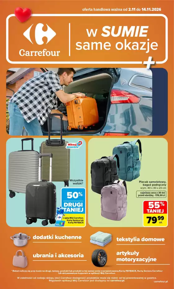 Katalog Carrefour w: Pelplin | Gazetka Carrefour w SUMIE same okazje | 2026-11-01T00:00:00.000Z - 2026-11-14T00:00:00.000Z