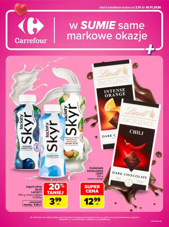 Katalog Carrefour w: Dylewo | Gazetka Carrefour w SUMIE same markowe okazje | 2026-11-01T00:00:00.000Z - 2026-11-14T00:00:00.000Z