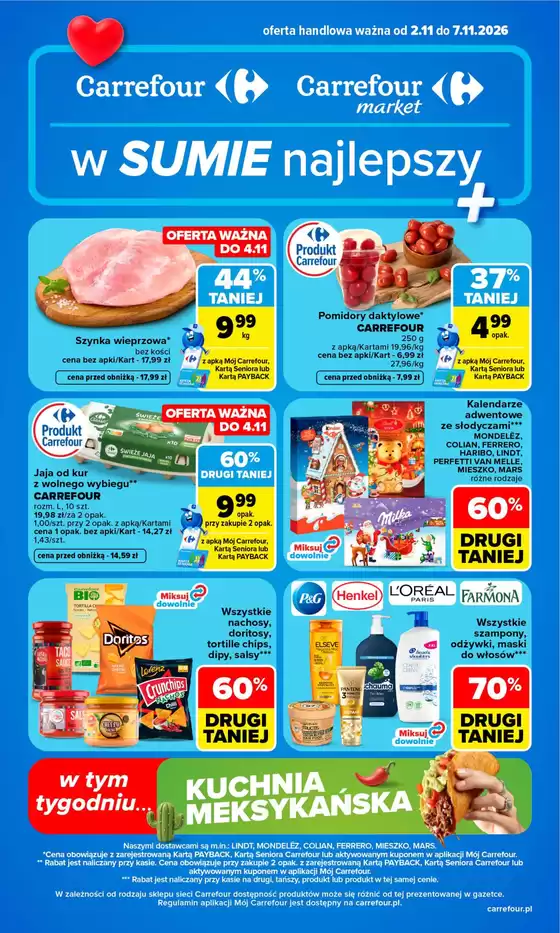 Katalog Carrefour w: Pelplin | Gazetka Carrefour Market w SUMIE najlepszy od poniedziałku | 2026-11-01T00:00:00.000Z - 2026-11-07T00:00:00.000Z