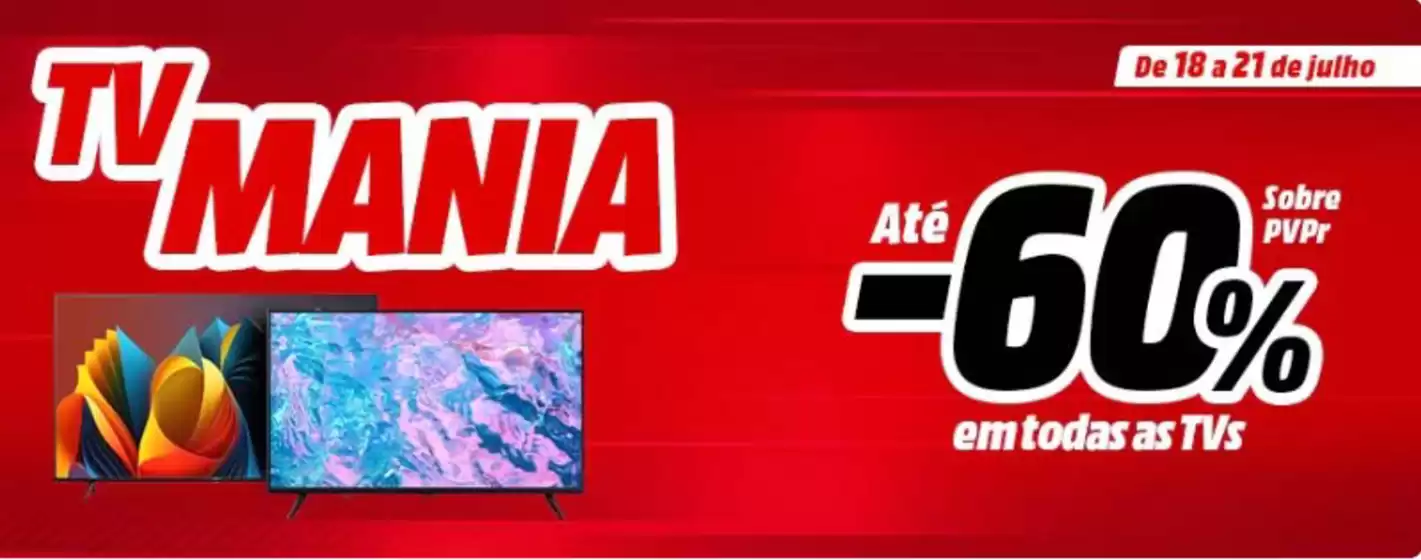 Catálogo Media Markt em Vila Nova de Gaia | Até -60%  | 2025-07-18T00:00:00.000Z - 2025-07-21T00:00:00.000Z