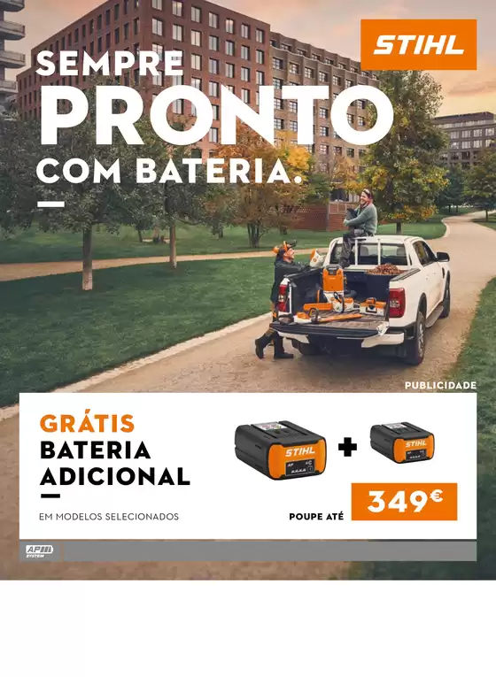 Sempre pronto com bateria