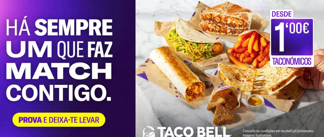 Catálogo Taco Bell em Cascais | Promoções | 2025-12-19T00:00:00.000Z - 2026-01-01T00:00:00.000Z