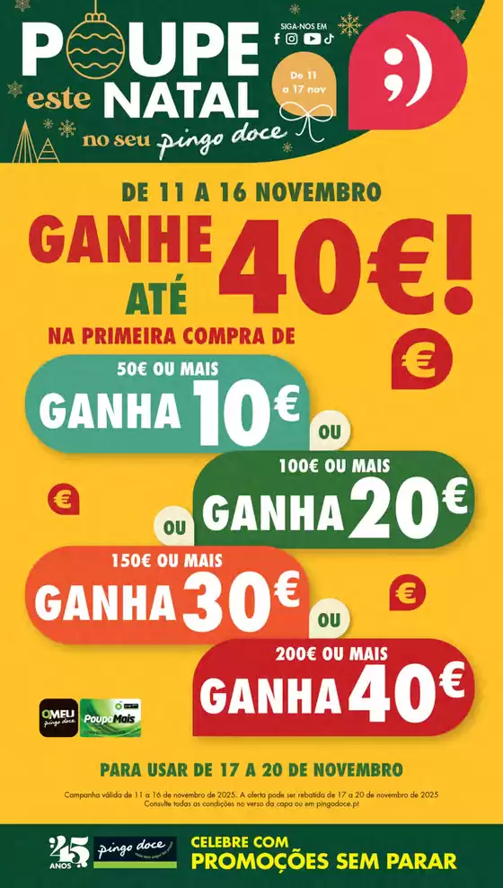 Catálogo Pingo Doce em Oeiras | Folheto Pingo Doce | 2025-11-11T00:00:00.000Z - 2025-11-20T00:00:00.000Z