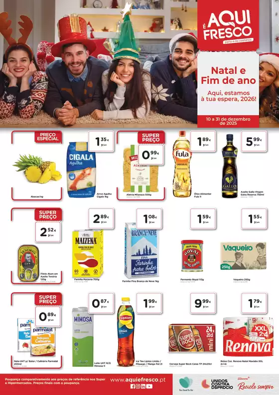 Catálogo Aqui é Fresco em Elvas | Folheto Natal e Fim de Ano | 2025-12-11T00:00:00.000Z - 2025-12-31T00:00:00.000Z