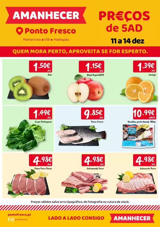 Catálogo Ponto Fresco em Elvas | Folheto Preços de 5ª a domingo | 2025-12-11T00:00:00.000Z - 2025-12-14T00:00:00.000Z