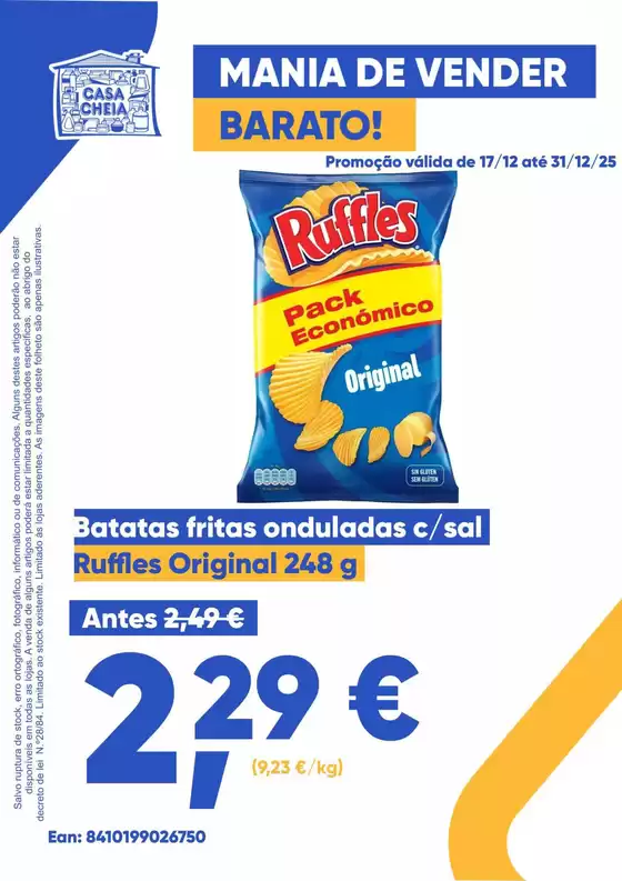 Catálogo Casa Cheia em Aldeia de Santo António | Batatas fritas onduladas | 2025-12-17T00:00:00.000Z - 2025-12-31T00:00:00.000Z
