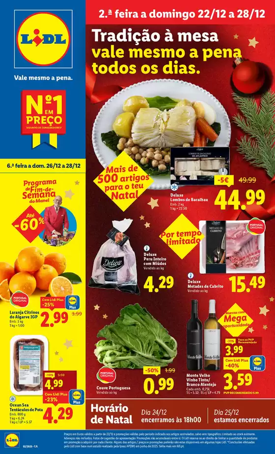Catálogo Lidl em Estoril | A partir de 22/12 | 2025-12-22T00:00:00.000Z - 2025-12-28T00:00:00.000Z