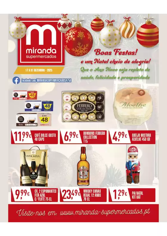 Catálogo Miranda Supermercados em Estoril | Boas Festas! e um Natal cheio de alegria! | 2025-12-17T00:00:00.000Z - 2025-12-31T00:00:00.000Z