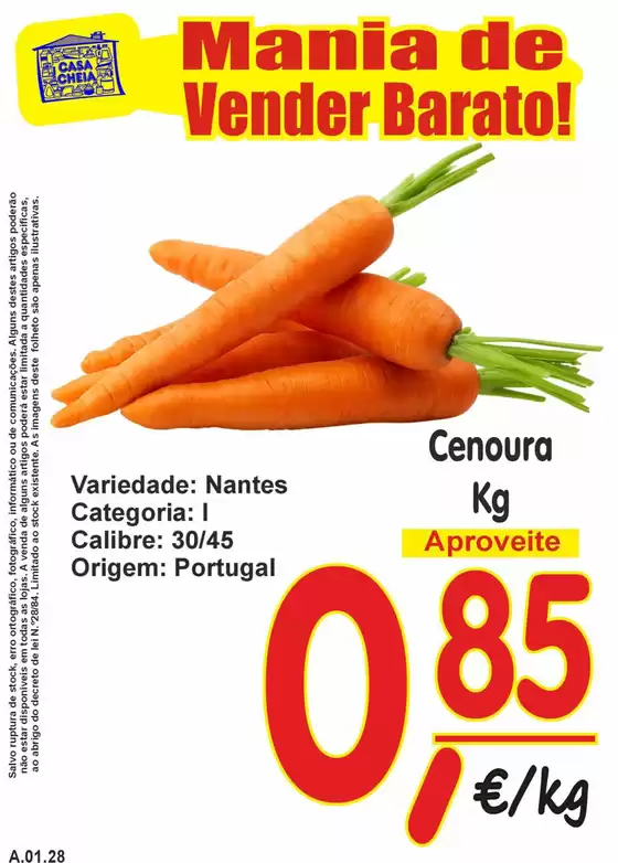 Catálogo Casa Cheia em Coimbra | Cenoura | 2026-01-23T00:00:00.000Z - 2026-01-28T00:00:00.000Z