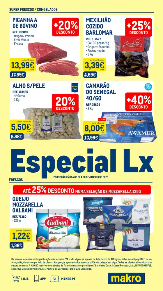Catálogo Makro em Coimbra | Especial Lx Semana 4 - Exclusivo Loja Alfragide | 2026-01-23T00:00:00.000Z - 2026-01-28T00:00:00.000Z