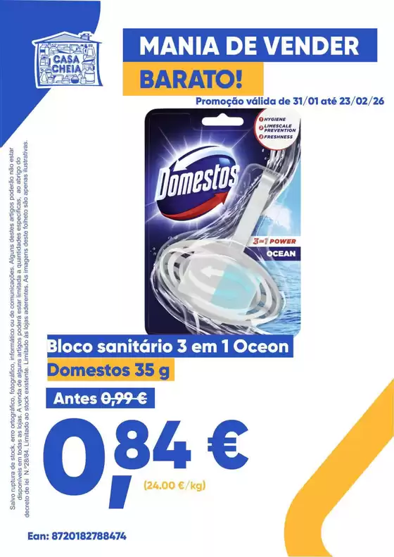 Catálogo Casa Cheia em Alverca do Ribatejo | Domestos | 2026-01-31T00:00:00.000Z - 2026-02-23T00:00:00.000Z
