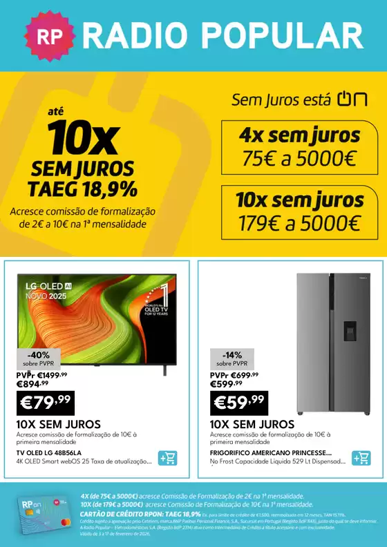 Catálogo Radio Popular em Loulé | Sem Juros está ON | 2026-02-03T00:00:00.000Z - 2026-02-17T00:00:00.000Z