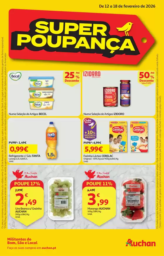 Catálogo Auchan em Gondomar |  Super Poupança | 2026-02-12T00:00:00.000Z - 2026-02-18T00:00:00.000Z