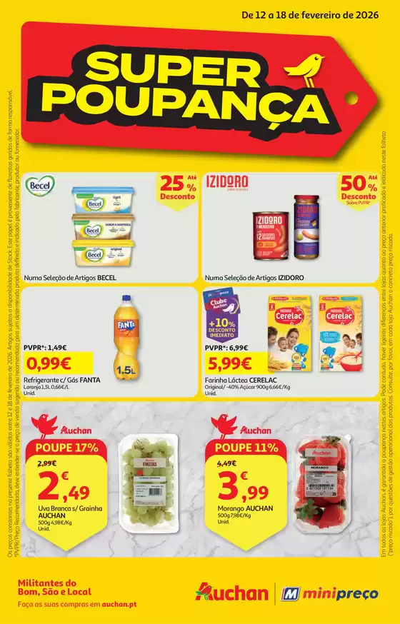 Catálogo My Auchan em Lisboa | Super Poupança | 2026-02-12T00:00:00.000Z - 2026-02-18T00:00:00.000Z
