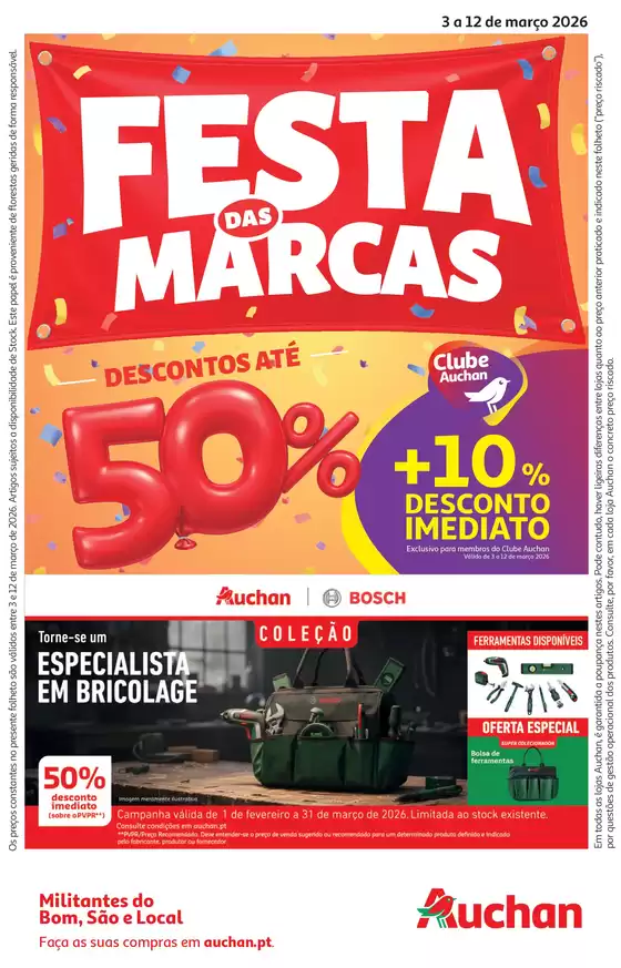 Catálogo Auchan em Vila Nova de Famalicão | Festa das Marcas | 2026-03-03T00:00:00.000Z - 2026-03-12T00:00:00.000Z