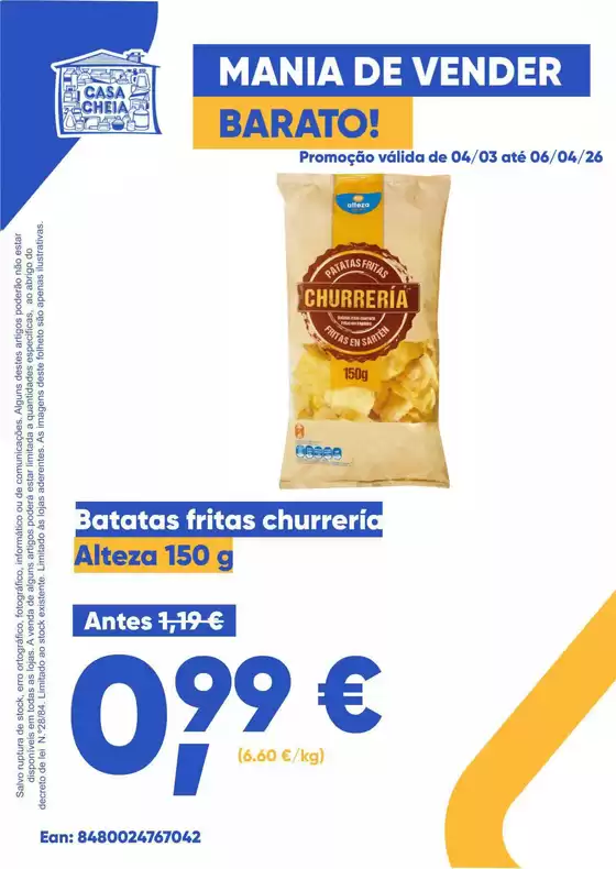 Catálogo Casa Cheia | Batatas fritas churrería | 2026-03-05T00:00:00.000Z - 2026-04-06T00:00:00.000Z