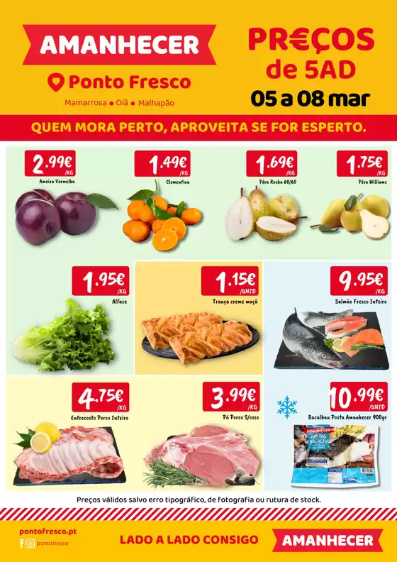 Catálogo Ponto Fresco | Folheto Preços de 5ª a domingo | 2026-03-05T00:00:00.000Z - 2026-03-08T00:00:00.000Z
