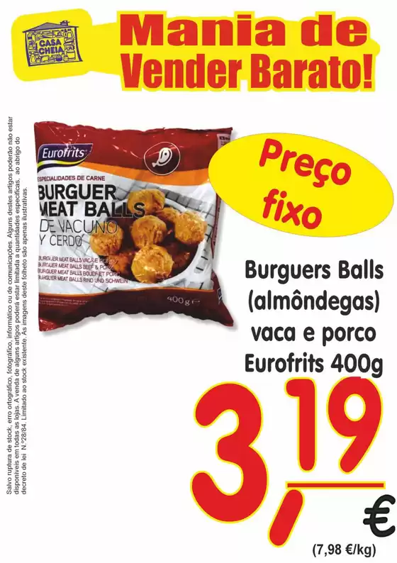 Catálogo Casa Cheia em Armação de Pêra | Burguers Balls | 2026-03-06T00:00:00.000Z - 2026-03-20T00:00:00.000Z