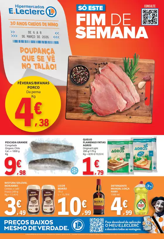 Catálogo E.Leclerc em Armação de Pêra | De 6 a 8 De março de 2026 | 2026-03-06T00:00:00.000Z - 2026-03-08T00:00:00.000Z