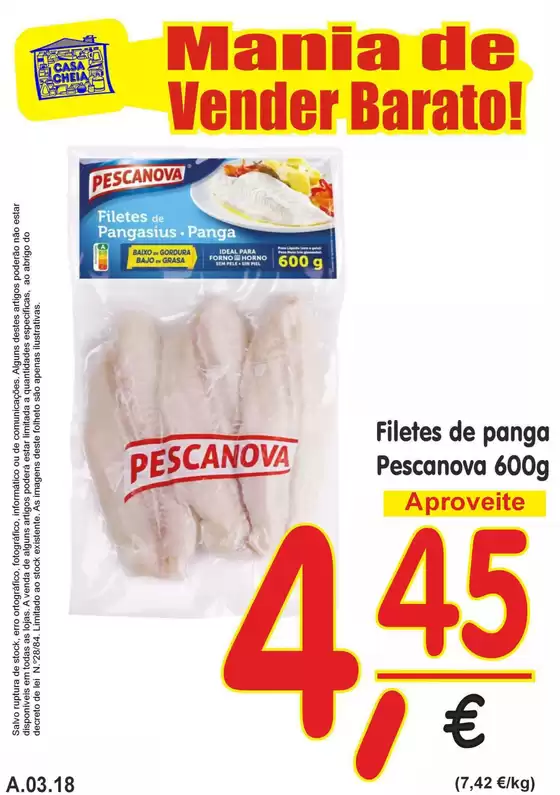 Catálogo Casa Cheia em Urra | Filetes de panga Pescanova | 2026-03-18T00:00:00.000Z - 2026-03-18T00:00:00.000Z