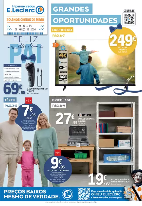 Catálogo E.Leclerc em Selmes | Ótima oferta para caçadores de pechinchas | 2026-03-12T00:00:00.000Z - 2026-03-25T00:00:00.000Z