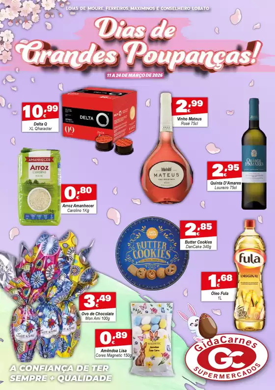Catálogo GidaCarnes Supermercados em Óbidos | Dias de Grandes Poupanças! | 2026-03-11T00:00:00.000Z - 2026-03-24T00:00:00.000Z