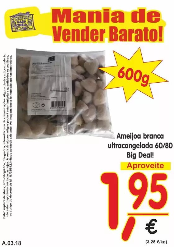 Catálogo Casa Cheia em Óbidos | Melhores ofertas e descontos | 2026-03-13T00:00:00.000Z - 2026-03-18T00:00:00.000Z