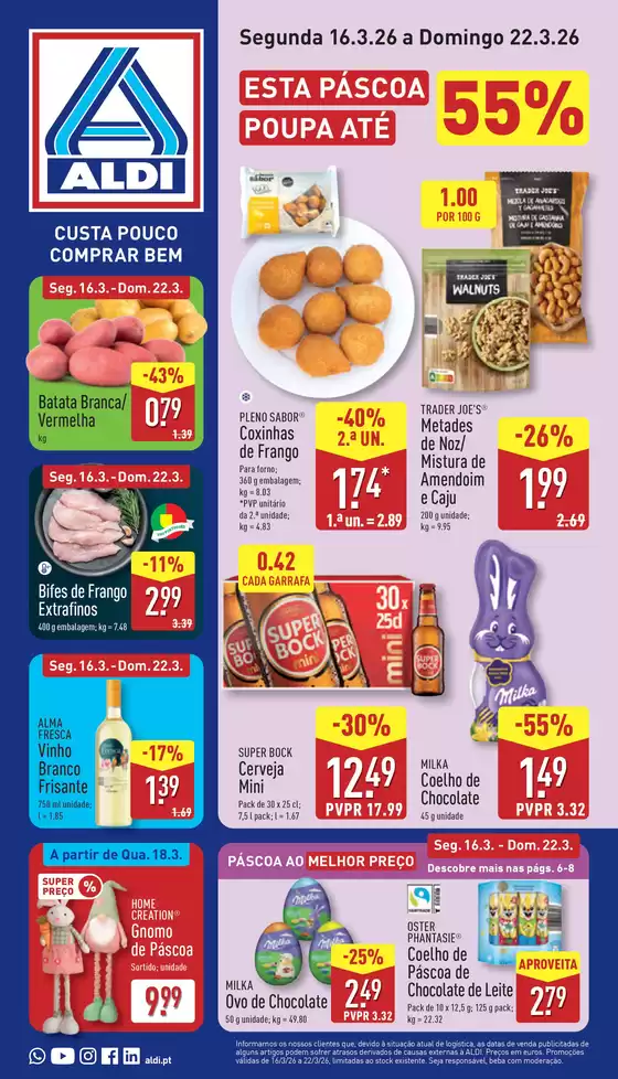 Catálogo Aldi | Folheto Aldi | 2026-03-16T00:00:00.000Z - 2026-03-26T00:00:00.000Z