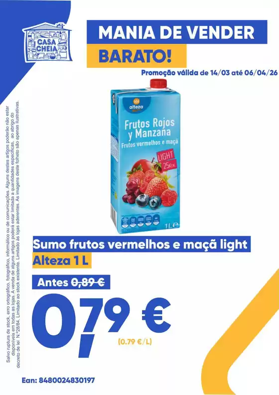 Catálogo Casa Cheia em Leiria | Grandes descontos em produtos selecionados | 2026-03-14T00:00:00.000Z - 2026-04-06T00:00:00.000Z
