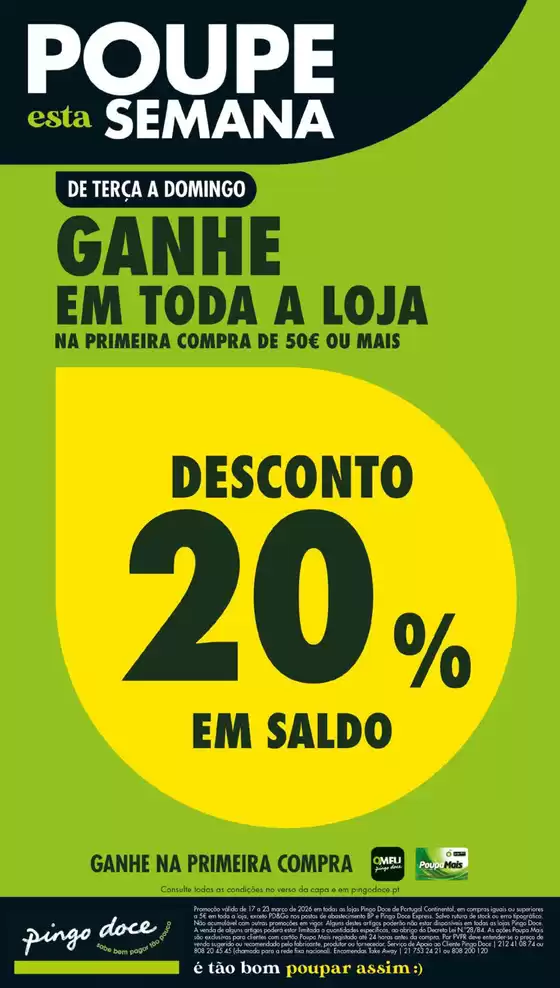 Catálogo Pingo Doce em Nazaré | Folheto Poupe Esta Semana Lojas Grandes | 2026-03-17T00:00:00.000Z - 2026-03-23T00:00:00.000Z