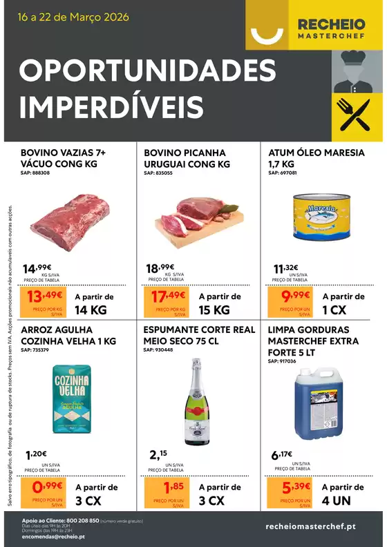 Catálogo Recheio em Agualva-Cacém | Recheio Oportunidades Imperdíveis | 2026-03-17T00:00:00.000Z - 2026-03-22T00:00:00.000Z