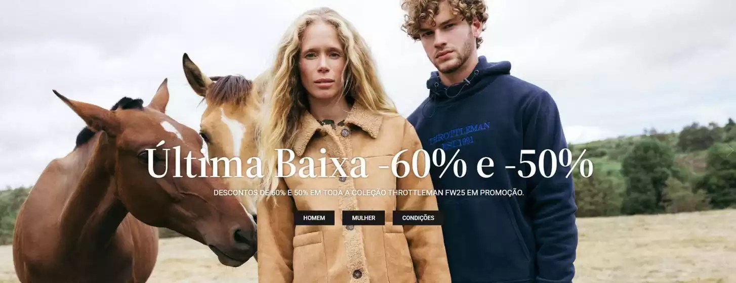 Catálogo Throttleman em Cascais | Última Baixa -60% e -50% | 2026-03-18T00:00:00.000Z - 2026-03-31T00:00:00.000Z