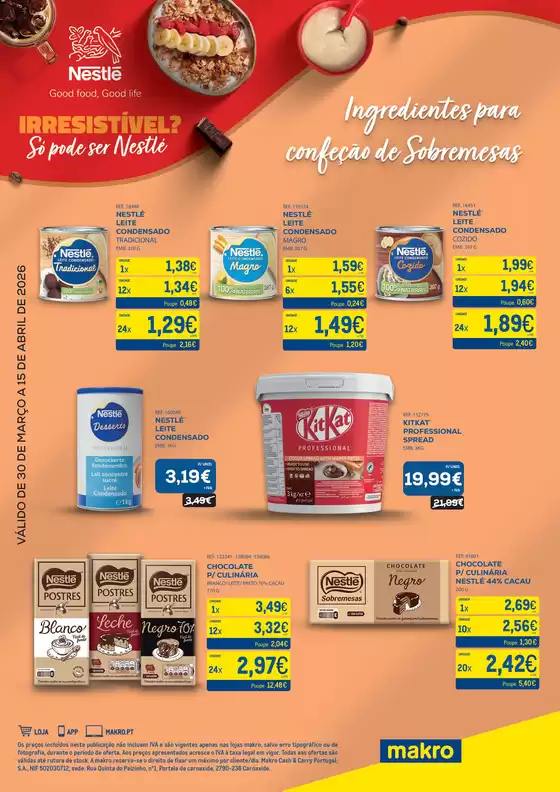 Catálogo Makro em Monção | Monofolha Nestlé | 2026-04-01T00:00:00.000Z - 2026-04-15T00:00:00.000Z