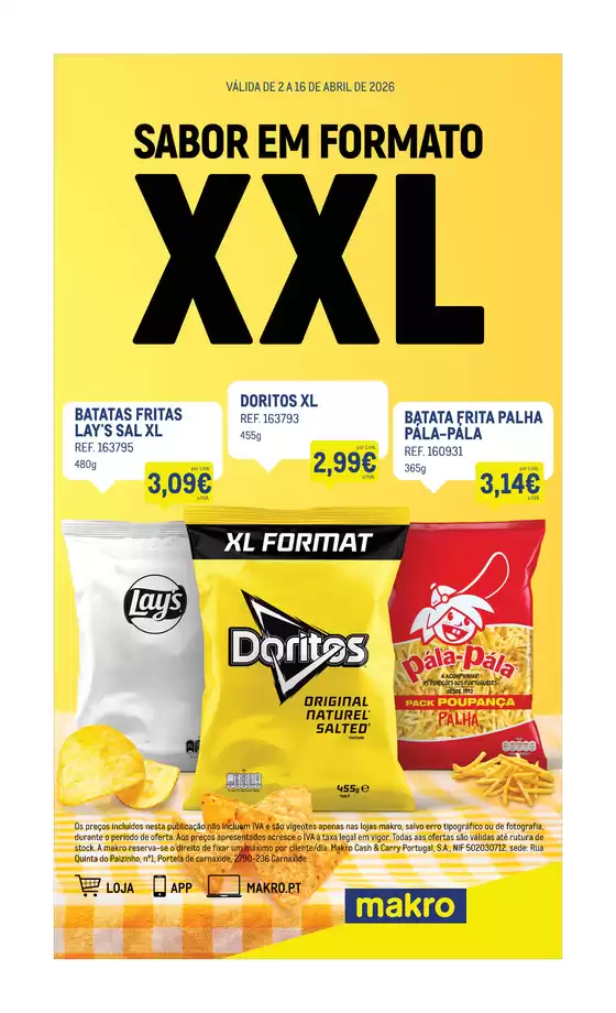 Catálogo Makro em Massamá | Monofolha Matutis | 2026-04-02T00:00:00.000Z - 2026-04-16T00:00:00.000Z