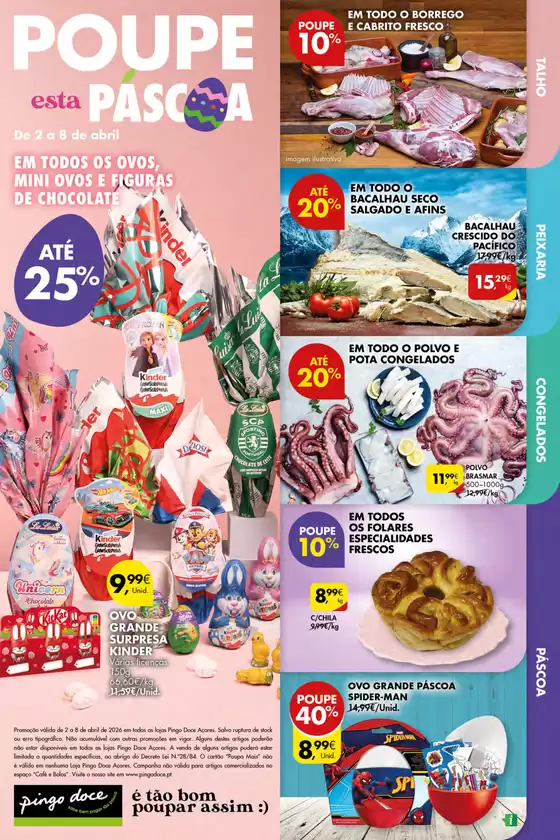 Catálogo Pingo Doce em Massamá | Folheto Poupe Esta Semana Açores | 2026-04-02T00:00:00.000Z - 2026-04-08T00:00:00.000Z