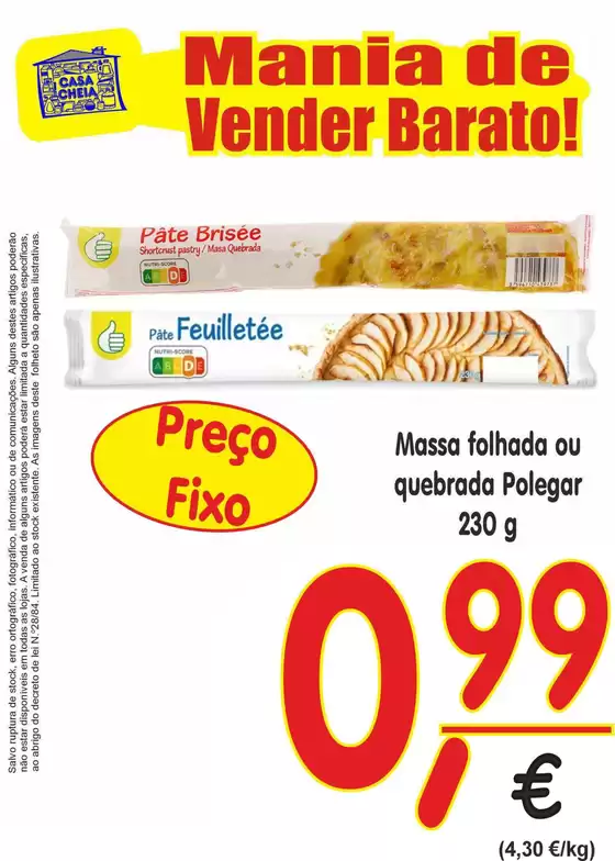 Catálogo Casa Cheia | Massa folhada ου quebrada Polegar | 2026-04-03T00:00:00.000Z - 2026-04-17T00:00:00.000Z