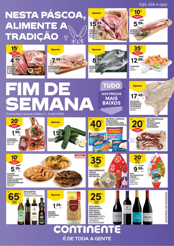 Catálogo Continente Bom dia | Folheto Fim de Semanal | 2026-04-03T00:00:00.000Z - 2026-04-06T00:00:00.000Z