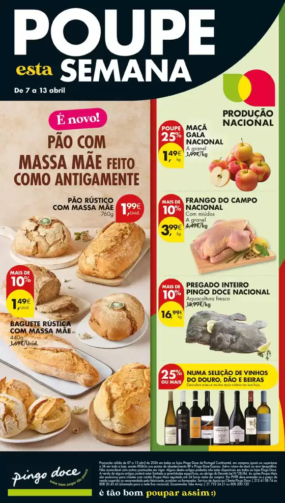 Catálogo Pingo Doce em Cano | Folheto Poupe Esta Semana Lojas Grandes | 2026-04-07T00:00:00.000Z - 2026-04-13T00:00:00.000Z