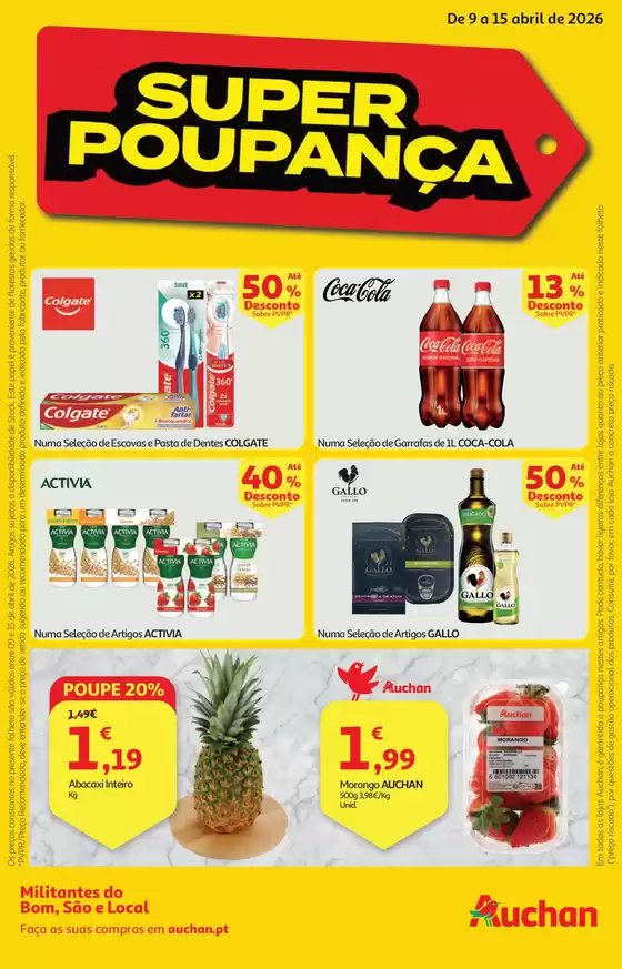 Catálogo Auchan Supermercado em Mindelo |  Super Poupança | 2026-04-09T00:00:00.000Z - 2026-04-15T00:00:00.000Z