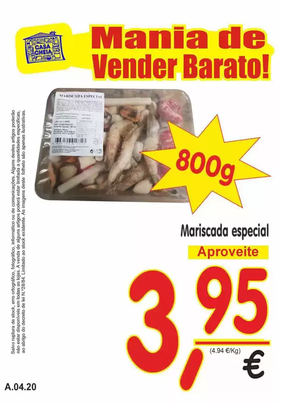 Catálogo Casa Cheia em Paredes de Coura | Mariscada especial | 2026-04-08T00:00:00.000Z - 2026-04-20T00:00:00.000Z