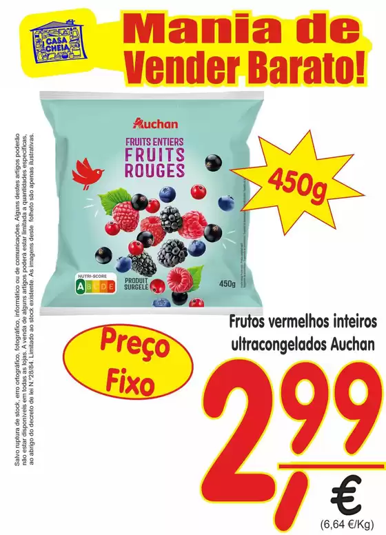 Catálogo Casa Cheia em Paredes de Coura | Frutos vermelhos inteiros ultracongelados Auchan | 2026-04-08T00:00:00.000Z - 2026-04-20T00:00:00.000Z