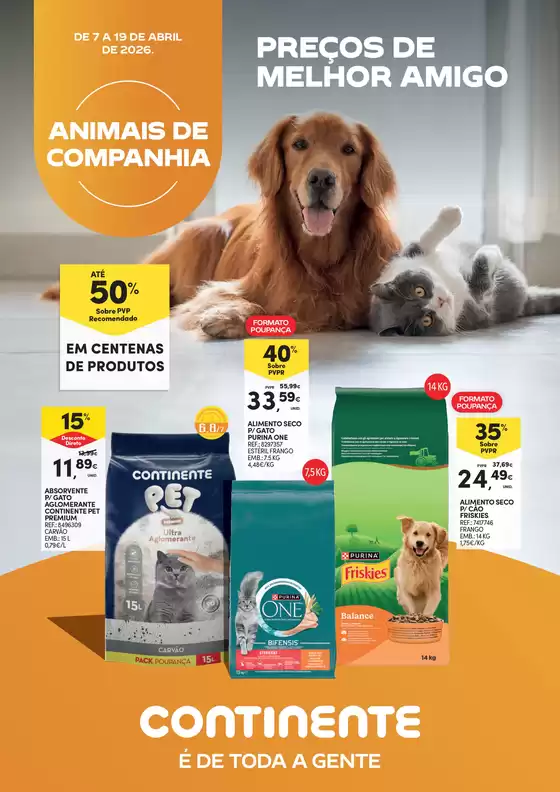 Catálogo Continente em Paredes de Coura | Animais de Companhia | 2026-04-08T00:00:00.000Z - 2026-04-19T00:00:00.000Z