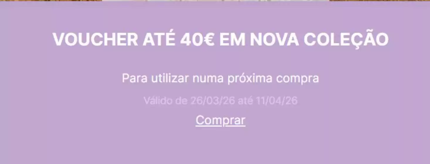 Catálogo Salsa | Voucher até 40€ em nova coleção | 2026-04-08T00:00:00.000Z - 2026-04-11T00:00:00.000Z